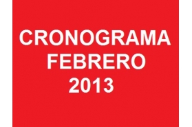 Cronograma Febrero 2013